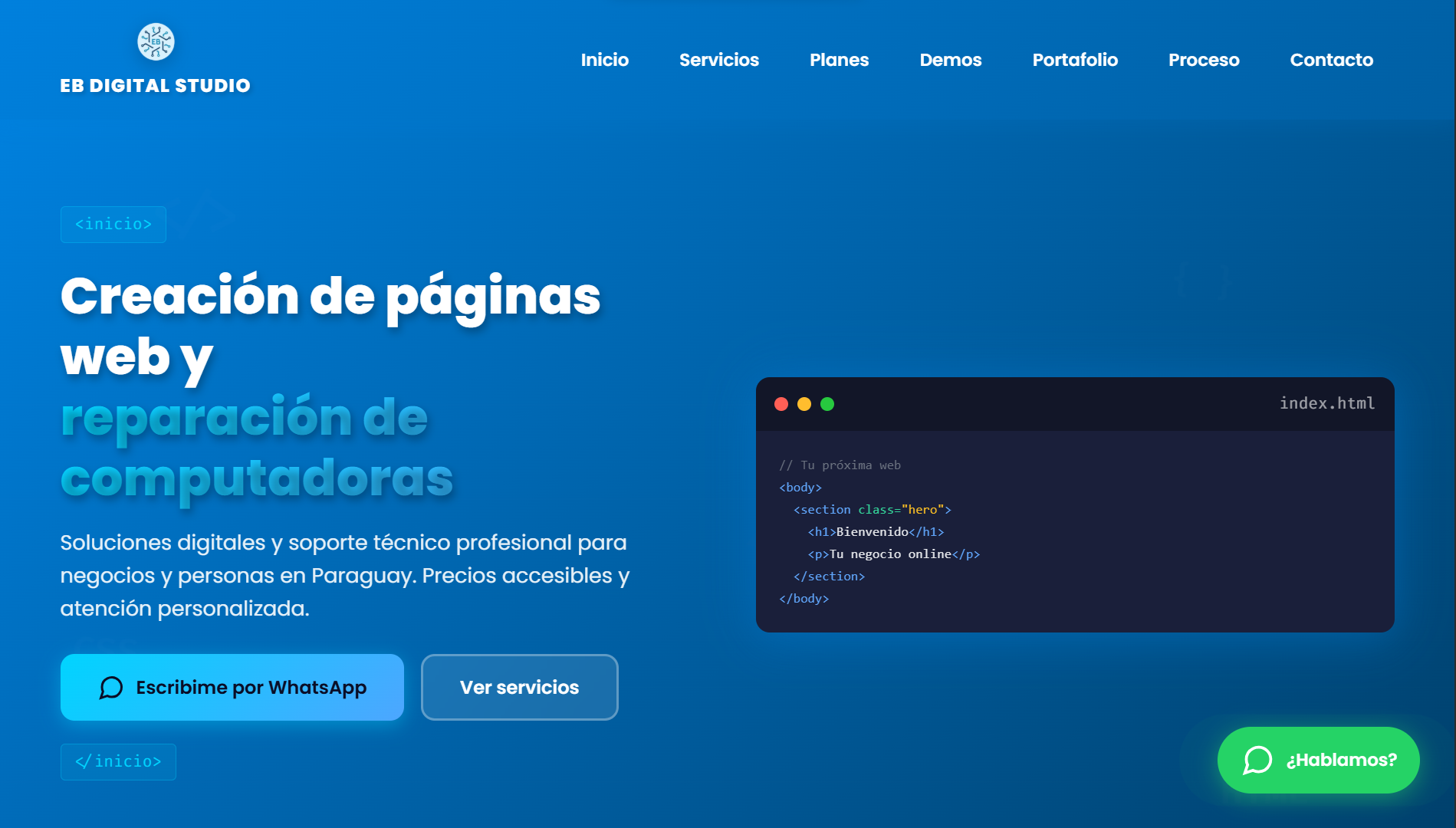 Captura del sitio EB Digital